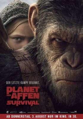 Filmposter 'Planet der Affen: Survival (2017)'