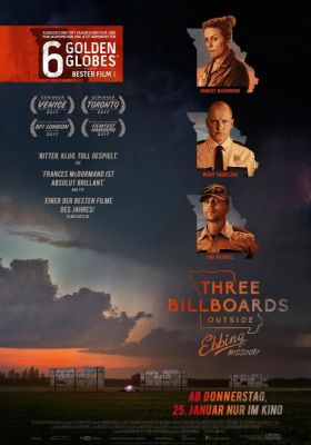 Filmposter 'Three Billboards Outside Ebbing, Missouri'